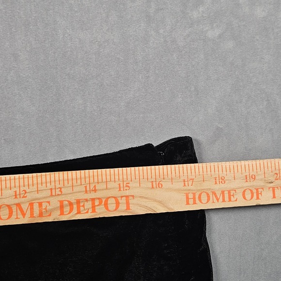 NEW Free People Annalise Velvet Mini Skirt Womens 12 Black Zip Closure Unlined - Picture 6 of 10